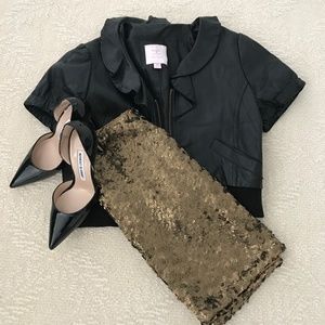 Romeo and Juliet Couture Faux Leather Jacket